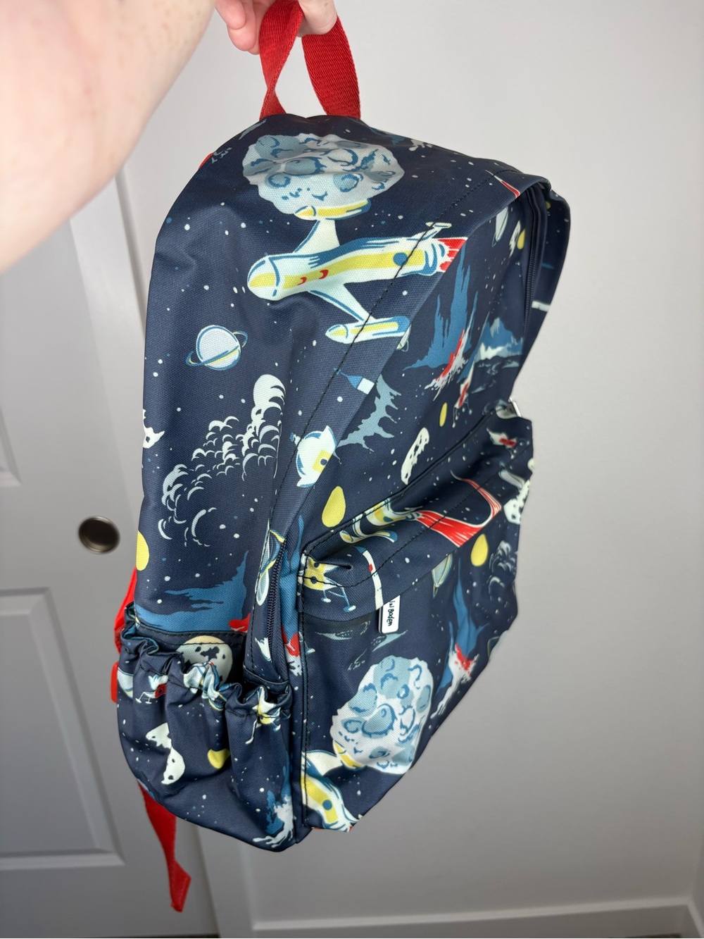 Mini Boden Outer Space & Rockets Waterproof Backpack - Picture 2 of 16